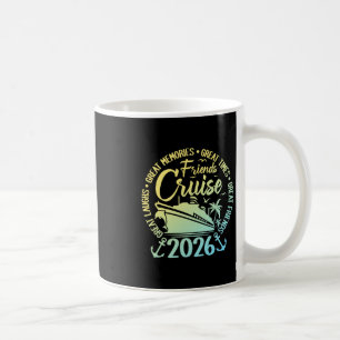 Caneca De Café Cruzeiro de Amigos Viagem de Férias 2026 Cruzeiros