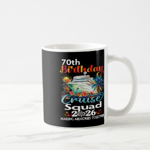 Caneca De Café Cruzeiro de Aniversário de 70 Anos Amigos Família
