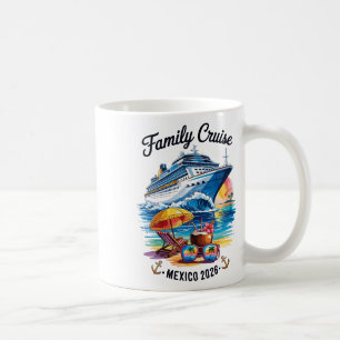 Caneca De Café Cruzeiro em Família 2026 Viagem de Férias no Méxic