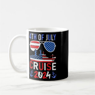 Caneca De Café Cruzeiro Patriótico de 4 de Julho Família Esquadra