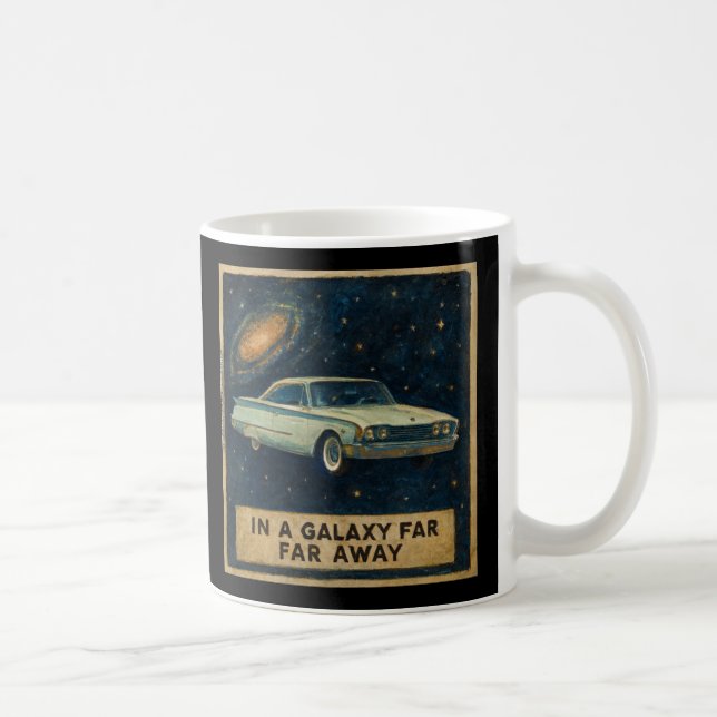Caneca De Café Cruzeiro Retro no Espaço Profundo  (Direita)