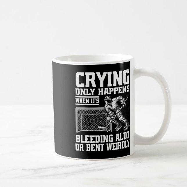 Caneca De Café Crying Only Happens When It's Bleeding Alot Or Ben (Direita)