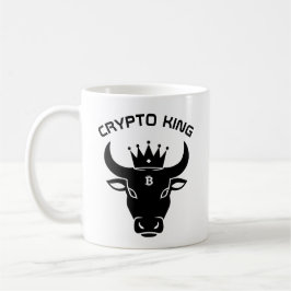 Caneca De Café Crypto King Personalizado