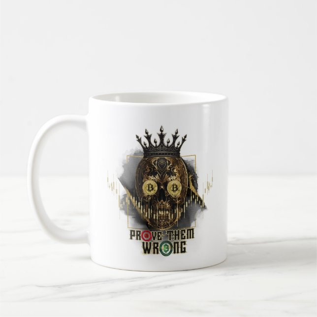 Caneca De Café Crypto Motivation | Bitcoin | Prove them wrong  (Esquerda)