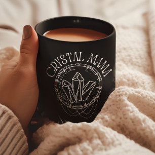 Caneca De Café Crystal Mama, Gemstone Lover, Witchy Ameyst