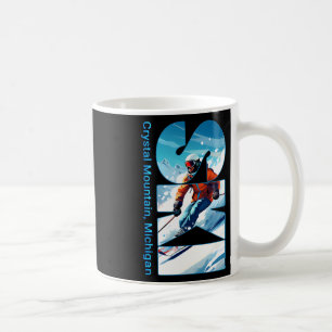 Caneca De Café Crystal Mountain Michigan Férias de Esqui Férias E