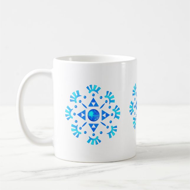 Caneca De Café Crystal Snowflake (Esquerda)