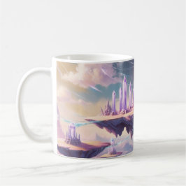 Caneca De Café Crystal Temple Mug - Café de Realm Fantástico Flut