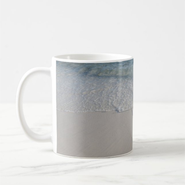 Caneca De Café Crystal Wave Kiss #1 #ocean #wall #decor #art (Esquerda)