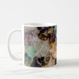 CANECA DE CAFÉ CRYSTALS GEM STONES QUARTZ DESIGN CLASSIC MUG