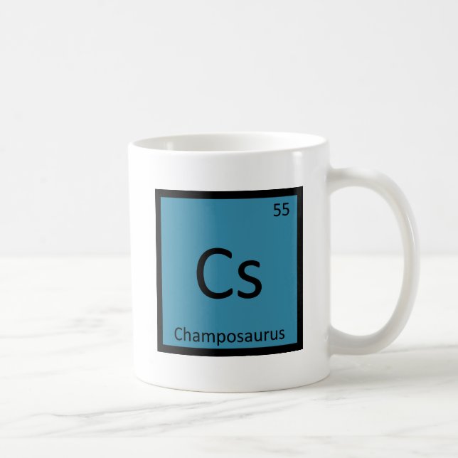 Caneca De Café Cs - Símbolo de Elemento Dinossauro Champosaurus (Direita)