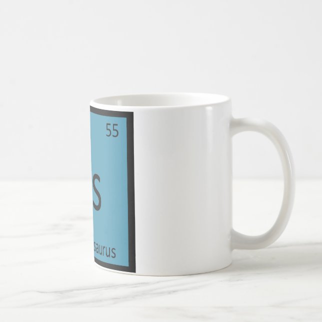Caneca De Café Cs - Símbolo de Elemento Dinossauro Champosaurus (Direita)