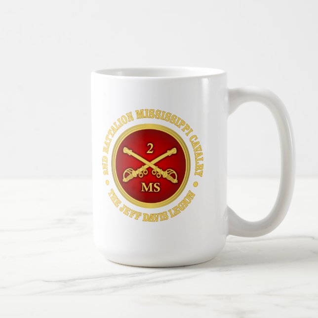 Caneca De Café CSC - segundo Battalion Mississippi Cavalaria (Direita)