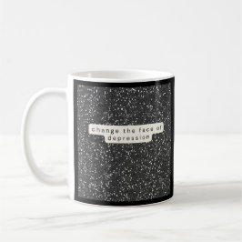Caneca De Café CTFOD_BWGlitter_semicolon