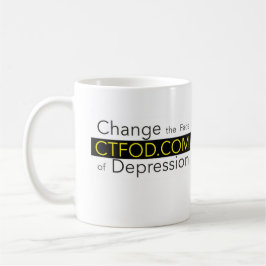 Caneca De Café CTFOD Muda a face da faixa de depressão 2