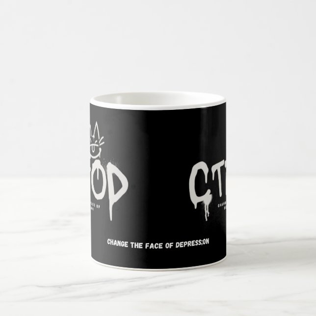 Caneca De Café CTFOD Spray Paint Cat Advocate Mug (Centro)