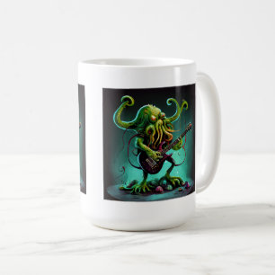 Caneca De Café Cthulhu Rock 'n Roll Classic Mug, 15 oz