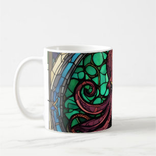 Caneca De Café Cthulhu StainGlass