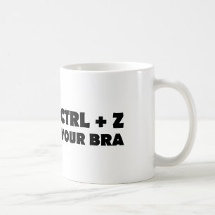Caneca De Café CTL + Z (Desfazer) Seu Teclado de Atalho Bra