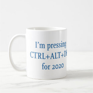 CANECA DE CAFÉ CTRL + ALT + DEL 2020