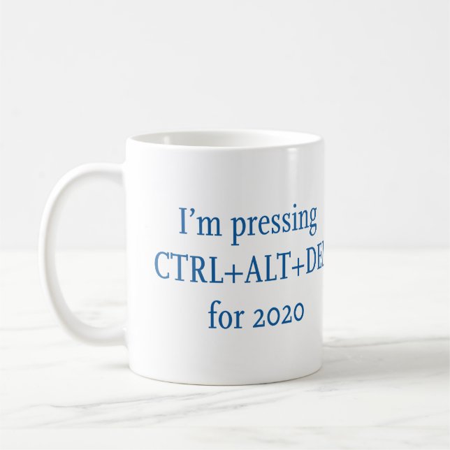 CANECA DE CAFÉ CTRL + ALT + DEL 2020 (Esquerda)