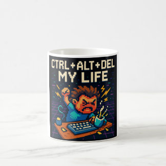 CANECA DE CAFÉ CTRL - ALT - DEL MY LIFE MUG