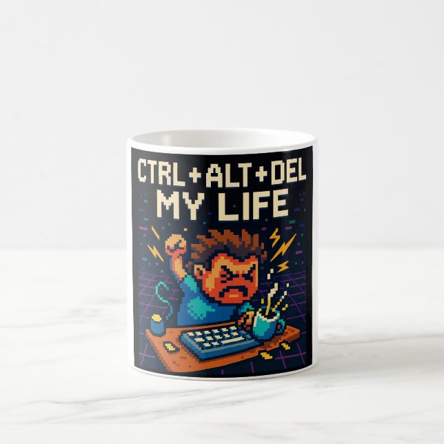 CANECA DE CAFÉ CTRL - ALT - DEL MY LIFE MUG (Centro)