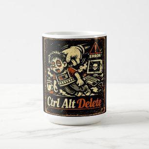 Caneca De Café Ctrl Alt Delete – Reinicie a Vida Humor de Tecnolo