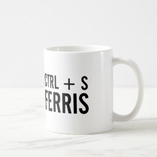 Caneca De Café CTRL + S (Salvar) Teclado Ferris - Atalho