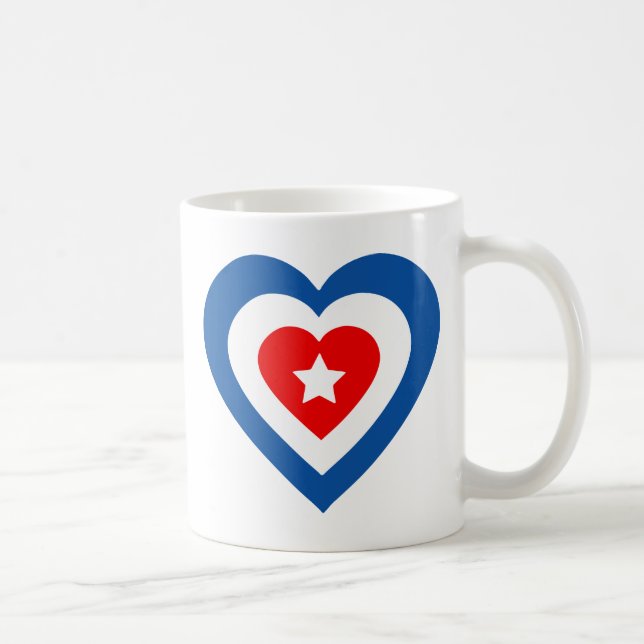 Caneca De Café Cuba-coração (Direita)