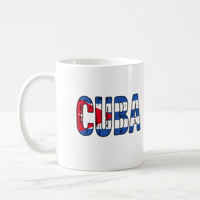 Caneca De Café Cuba, eu amo Cuba (Esquerda)