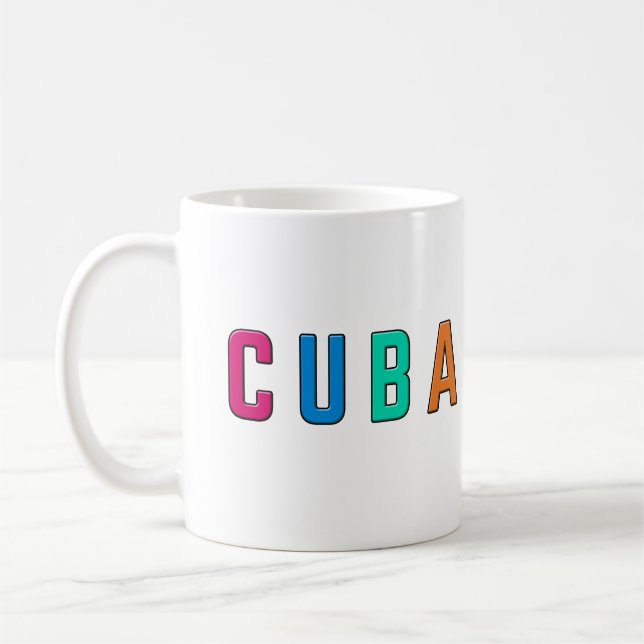 Caneca De Café Cuba, eu amo Cuba (Esquerda)
