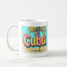 Caneca De Café Cuba Grafite Vibes: Arte nas Ruas da Ilha