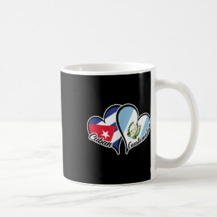 Caneca De Café Cuba Guatemala Flag Heart Half Cuban Half Guatemal