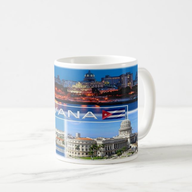Caneca De Café Cuba - Havana - (Frente Esquerda)