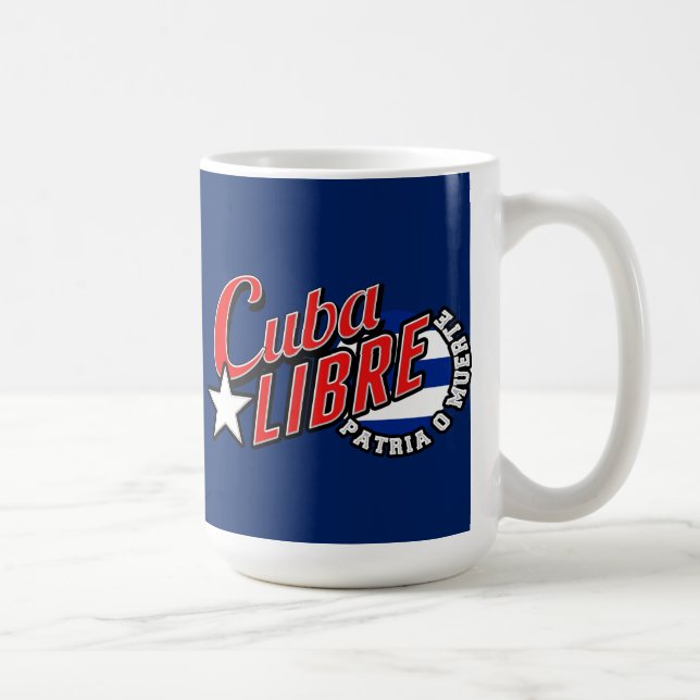 Caneca De Café Cuba Libre Motto (Direita)