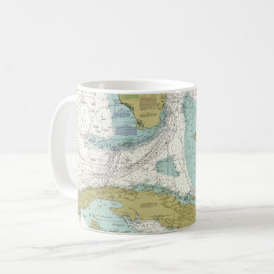 Caneca De Café Cuba & o Estreito da Flórida
