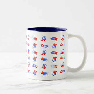 Caneca de café cubana da bandeira