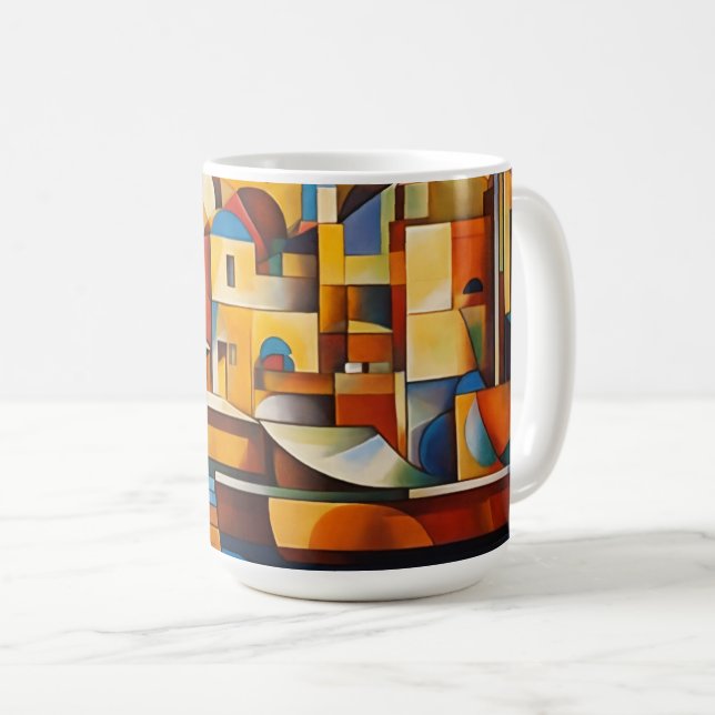 Caneca De Café "Cubist Sydney Opera House Mug" (Frente Esquerda)