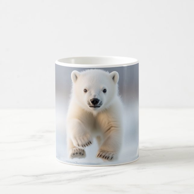 Caneca De Café Cubo de Urso Polar Funny Alaska (Centro)