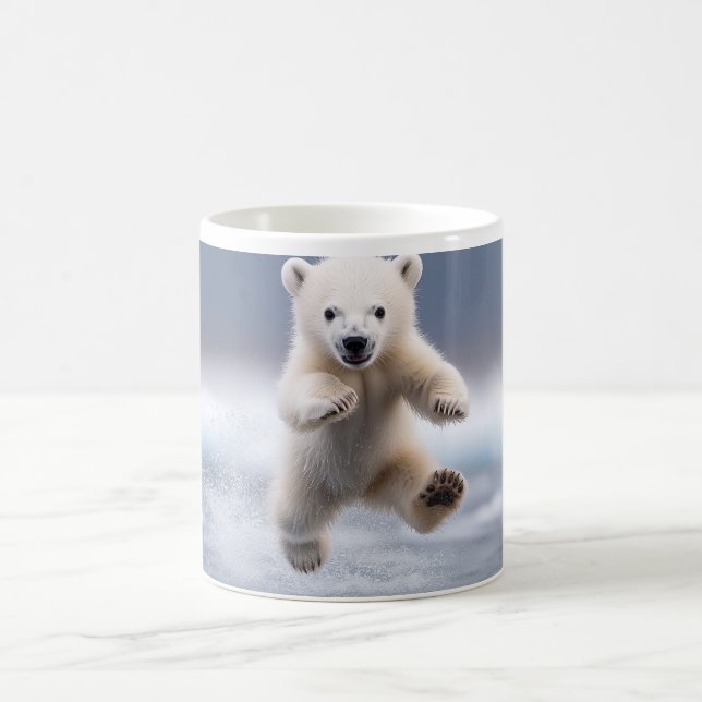 Caneca De Café Cubo de Urso Polar Funny Alaska (Centro)