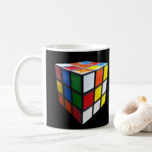 Caneca De Café Cubo Quebra-cabeça de anos 80 retrô