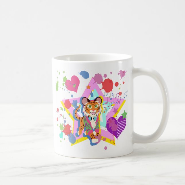Caneca De Café Cubo Tigre (Direita)