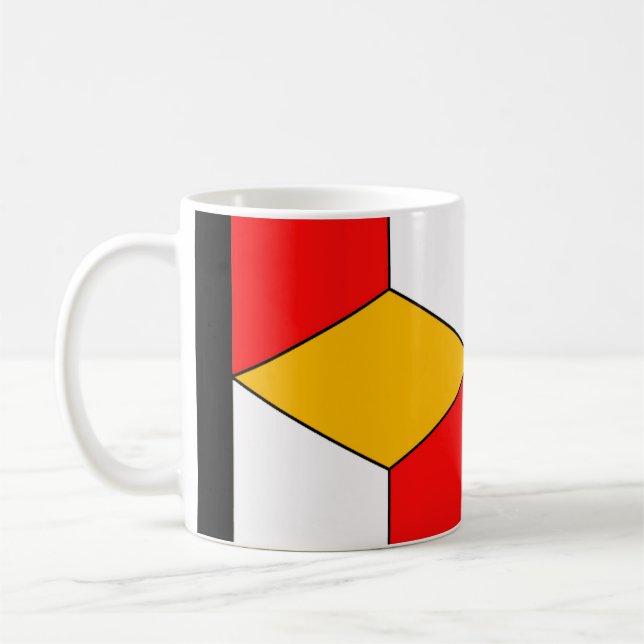 Caneca De Café Cubos 3d (Esquerda)