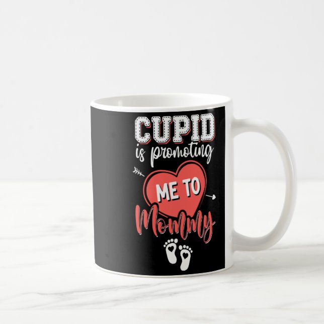 Caneca De Café Cud Is Promoting Me To Mommy Valentines Pregnanc  (Direita)