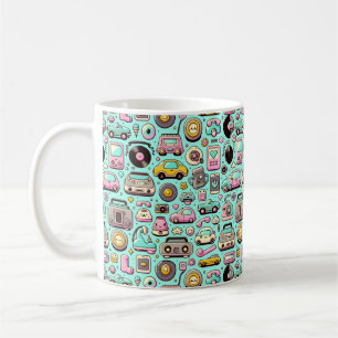 Caneca De Café Cuecas Retroativas: Pastel Whimsical