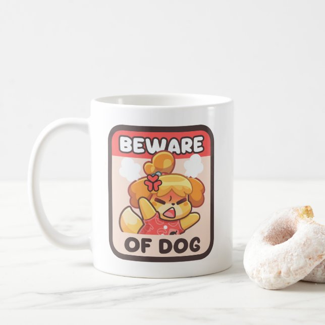 Caneca De Café Cuidado com o cão - Mug (Com Donut)