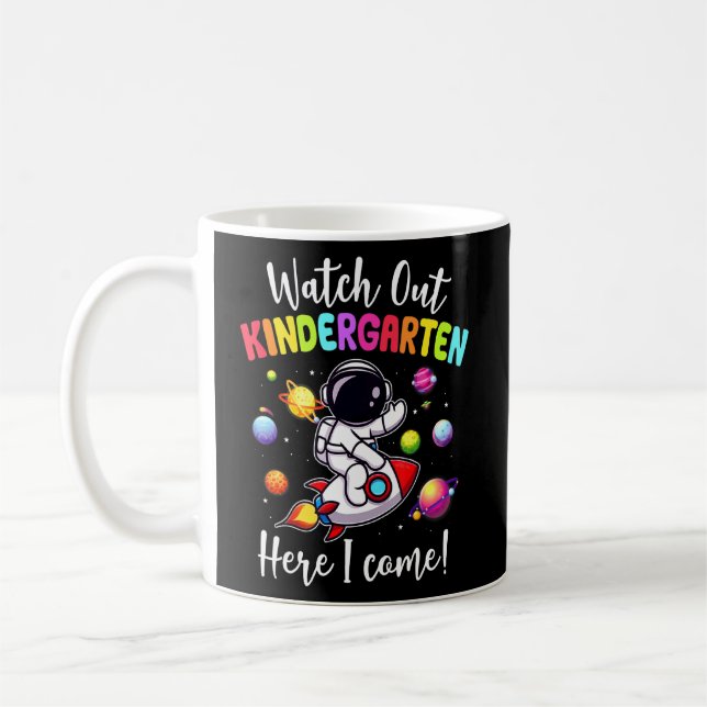 Caneca De Café Cuidado Com O Jardim De Infância Aqui Eu Venho Men (Esquerda)