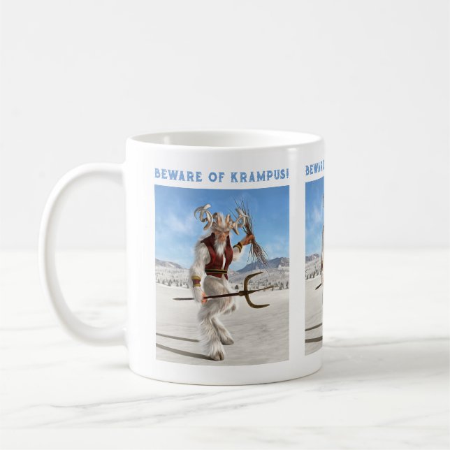 Caneca De Café Cuidado com o Krampus! (Esquerda)