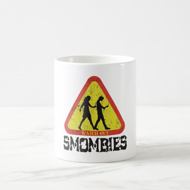 Caneca De Café Cuidado com os Smombies (Centro)